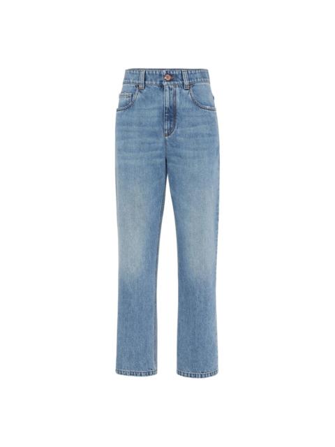 Brunello Cucinelli Brunello Cucinelli Blue Denim - Straight-Leg Jeans Women