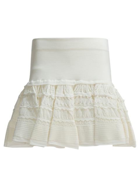 Alaïa Alaïa Miniskirt With Ruffles