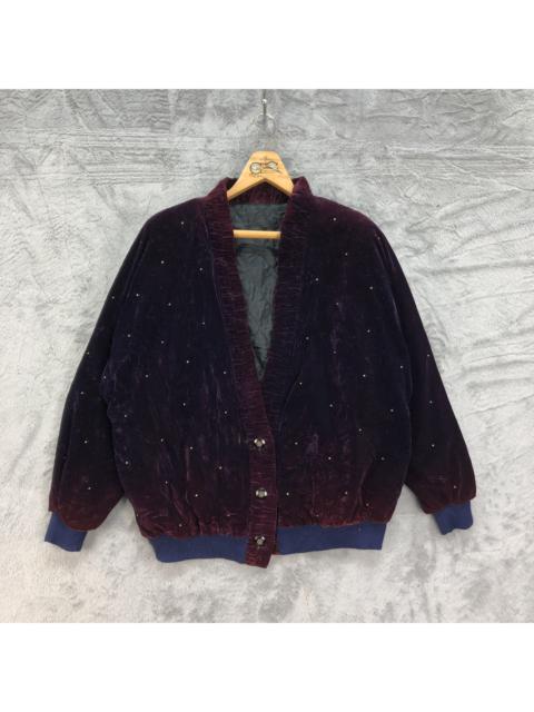 Other Designers Vintage Japan Violet Velvet Jacket #4569-159