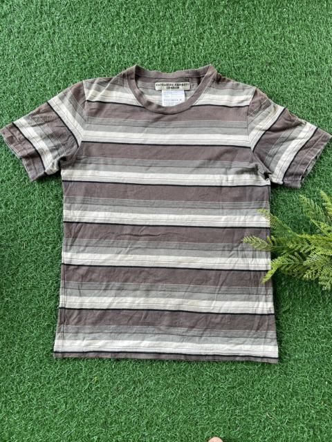 Other Designers Vintage - 💥KATHARINE HAMNETT LONDON💥 Cut & Sewn Stripe Tee 🇯🇵