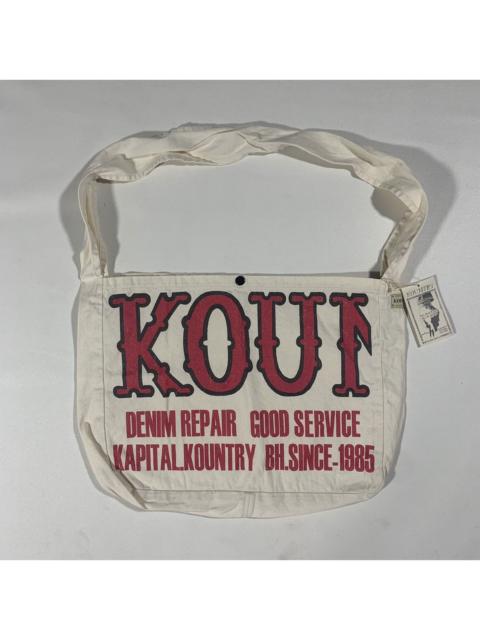 Kapital KAPITAL KOUNTRY FACTORY COTTON TWILL BOOK BAG ECRU