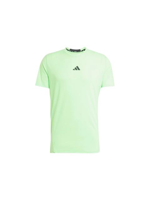 adidas adidas Designed For Workout Tee Lime Burst