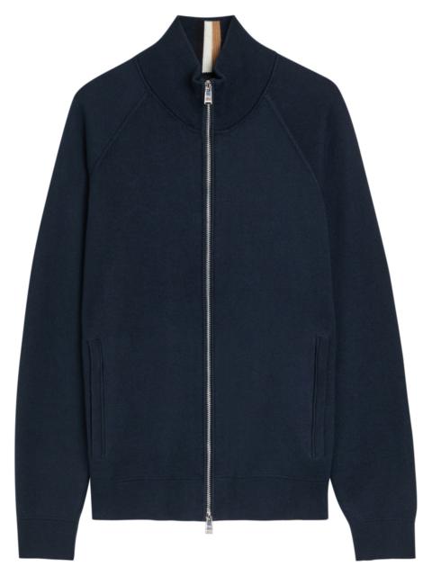 BOSS Boss Fine-knit Cotton and Wool-blend Cardigan