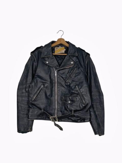 Schott Vtg 80s Schott Perfecto Double Colar Biker Leather Jacket