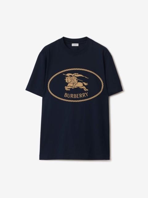 Burberry Knight Stamp Cotton T-shirt