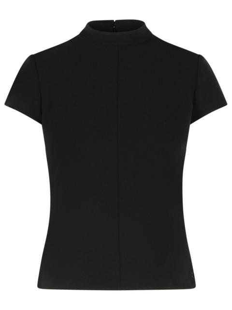 courrèges Courreges 'HERITAGE' Black Polo Shirt Women
