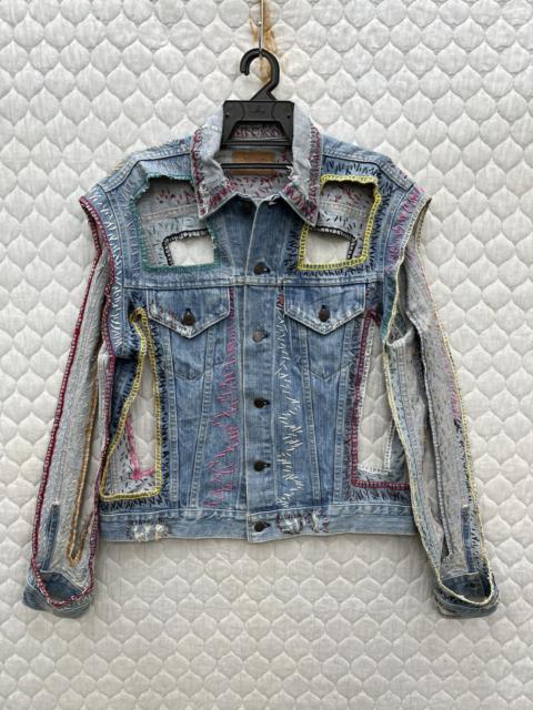 Vintage - 🔥🔥🔥HYPE VTG LEVIS CUSTOM/REPAIR TRUCKER DENIM JACKET