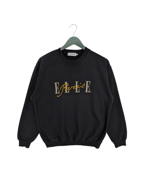 Other Designers Designer - Vintage Elle Paris Embroidery Logo Sweatshirt