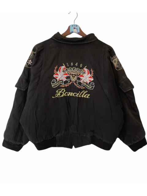 Other Designers Vintage - VINTAGE SEALED BEAM EMBROIDERED BOMBER JACKET