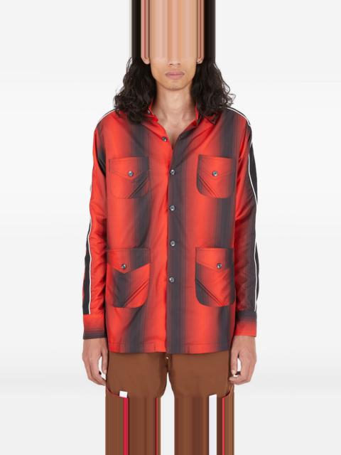 Ahluwalia stripe-pattern shirt jacket