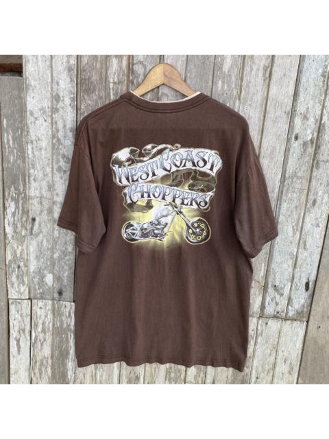 Other Designers Thrashed Faded Vintage Y2K West Coast Chopper Biker Tee