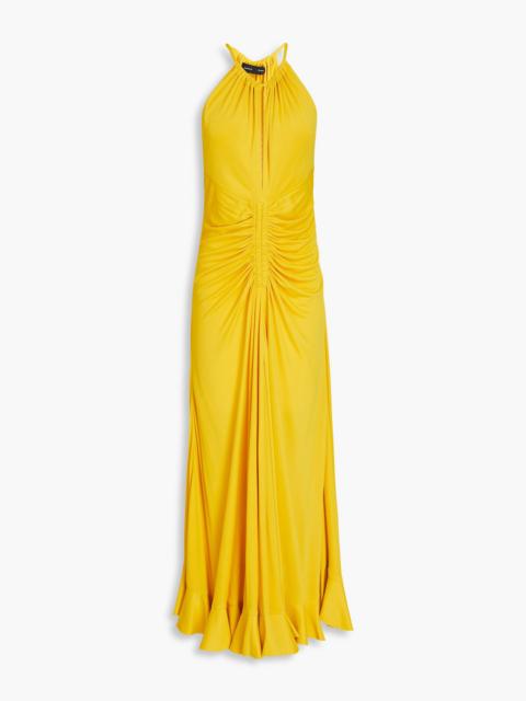 Proenza Schouler Cutout ruched jersey maxi dress
