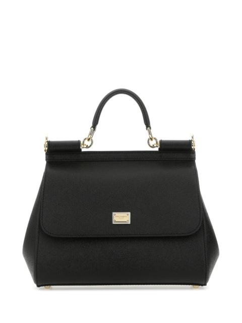 Dolce & Gabbana Black leather medium Sicily handbag