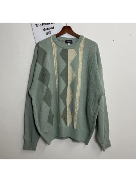 Other Designers Coloured Cable Knit Sweater - Vintage Lindbergh Crewneck Knitwear Sweater