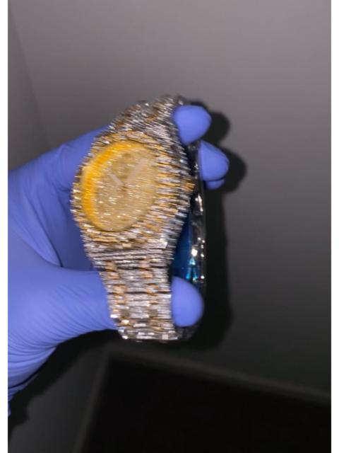 New Iced Out Bust Down Watch 