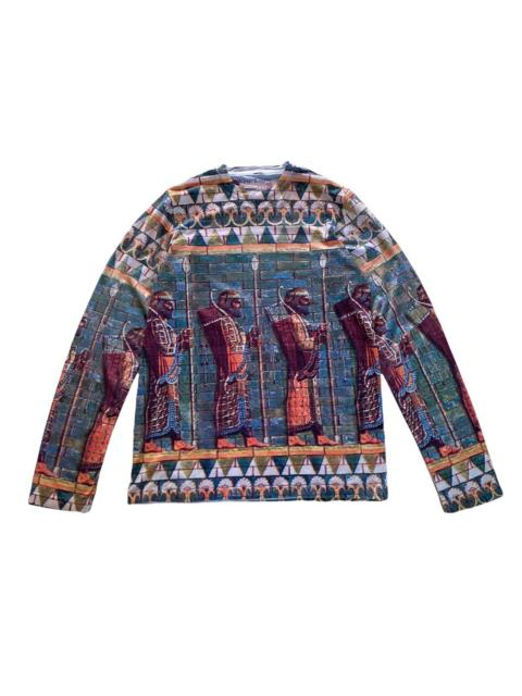 Other Designers VINTAGE PHARAOH PRINT LIKE JEAN PAUL GAULTIER L-SLEEVE SHIRT