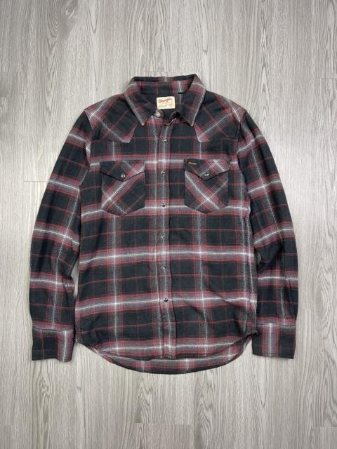 Other Designers Wrangler - Wrangler plaid wastern snap button flannel shirt