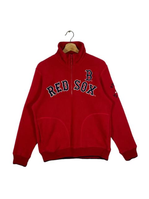 Other Designers MLB - Vintage Red Sox Boston Fleece Half Zip