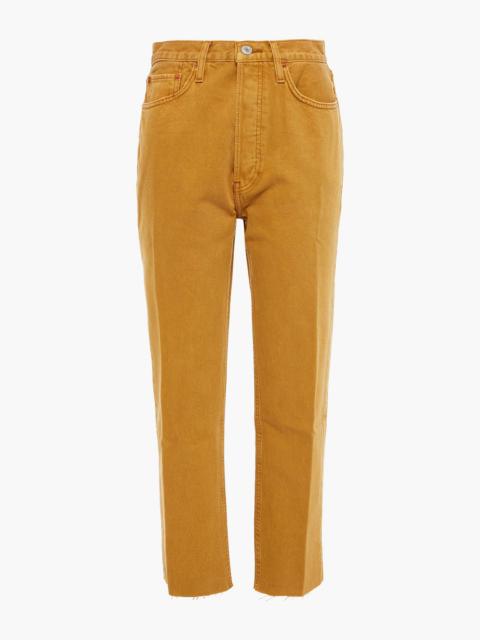 RE/DONE High-rise straight-leg jeans