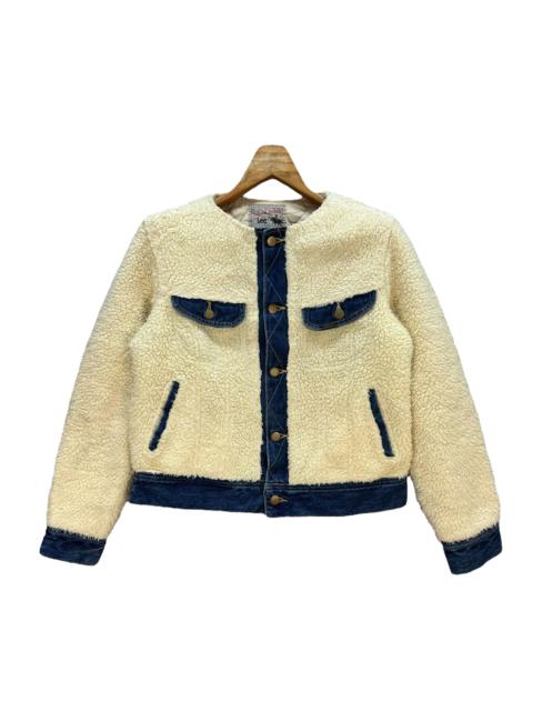 Other Designers Lee X E Hyphen World Gallery Sherpa Denim Jacket #A27-0628