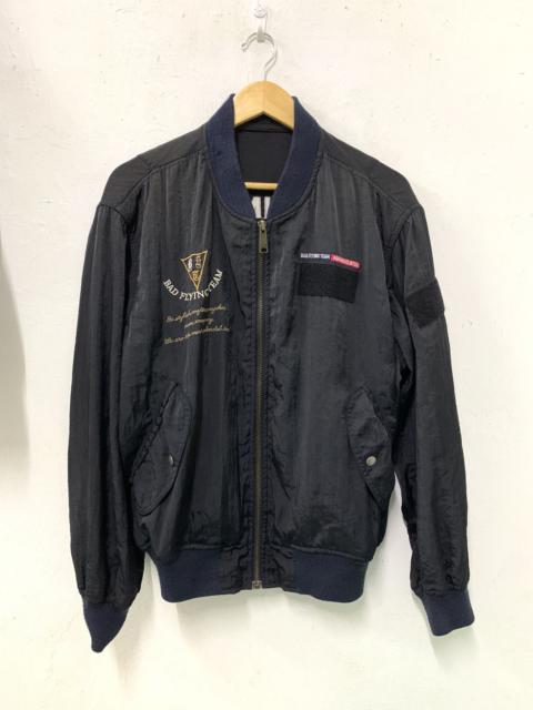 Other Designers Vintage - RARE ABAHOUSE Bad Flying Team Bomber Light Zipper Jacket