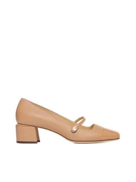 Jimmy Choo Women Elisa Leather Ballet Pumps