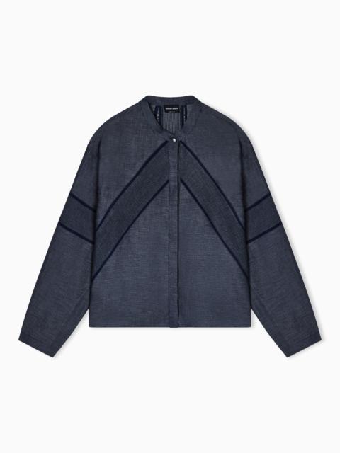 GIORGIO ARMANI LINEN AND LYOCELL SHIRT DENIM COLLECTION