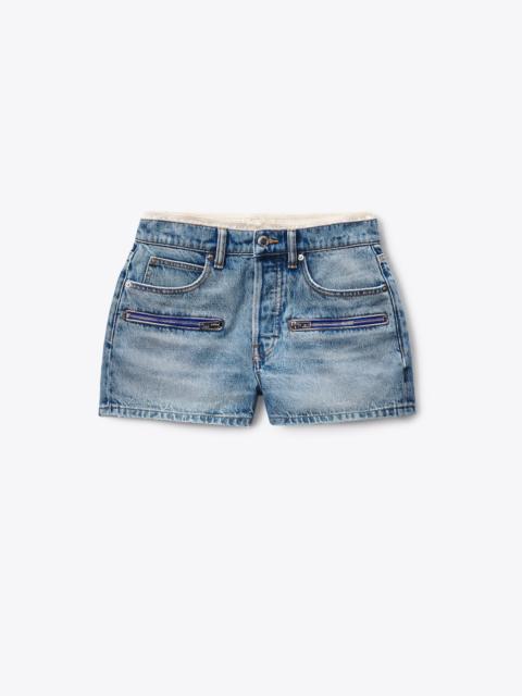 Alexander Wang Silk Brief Zip Short