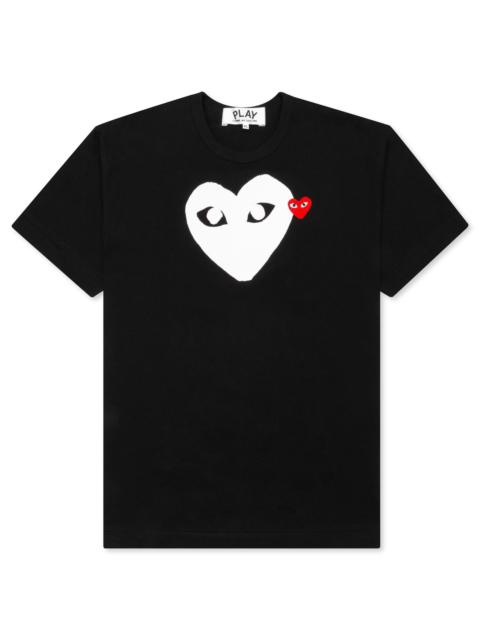 Comme des Garçons PLAY COMME DES GARCONS PLAY WOMEN'S EMBLEM HEART T-SHIRT - BLACK