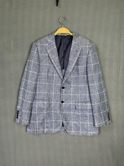 Loro Piana Plaid Hemp Wool Blazer