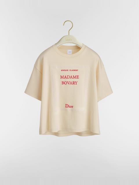 Dior Book Cover Oversized Cropped T-Shirt