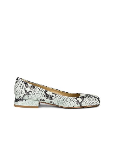 Bottega Veneta Tower Square Toe Ballerina Flats