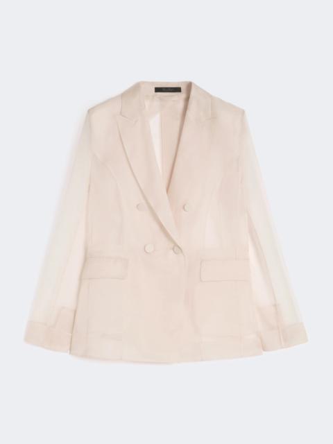 Max Mara Silk organza blazer - POWDER