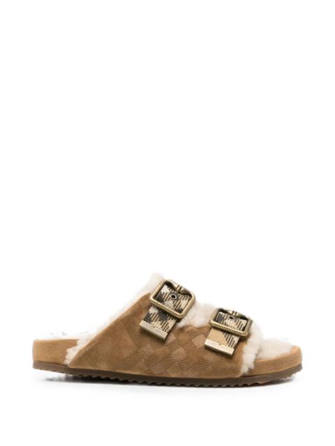 Burberry Burberry Women Urchin Check Shearling Sandals