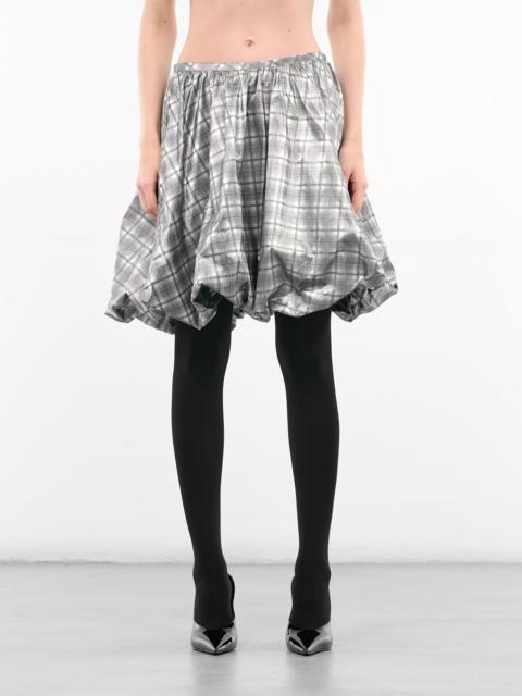 ASHLEY WILLIAMS Reflective Check Melo Puff Skirt