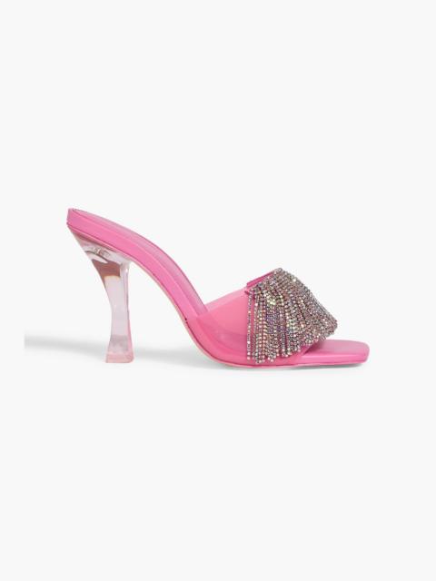 Cult Gaia Lana crystal-embellished PVC mules
