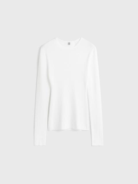 TOTEME Compact cotton top white