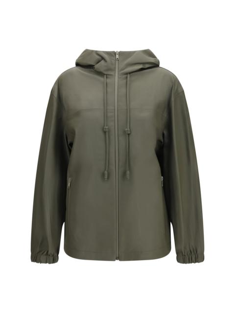 Bottega Veneta Bottega Veneta Women Lightweight Nappa Leather Jacket With Intrecciato Hood