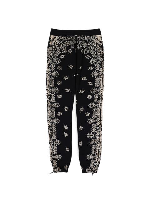 AMIRI BANDANA BLEACH SWEATPANTS