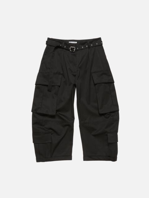 Acne Studios Twill cargo trousers - Black