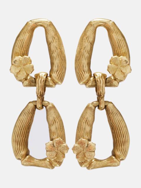 ALÉMAIS Team Spirit gold-plated drop earrings
