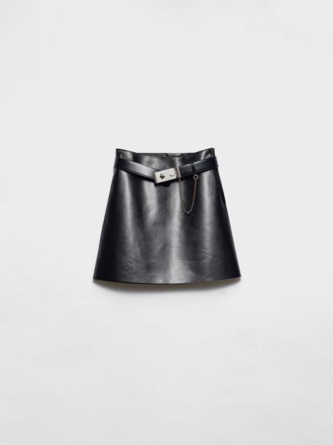Prada Leather miniskirt