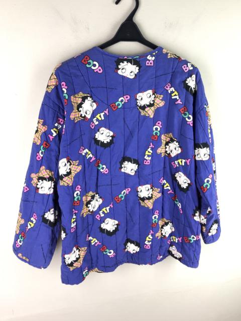 Other Designers Vintage - VTG BETTY BOOP QUILTED COTTON BUTTON JACKET