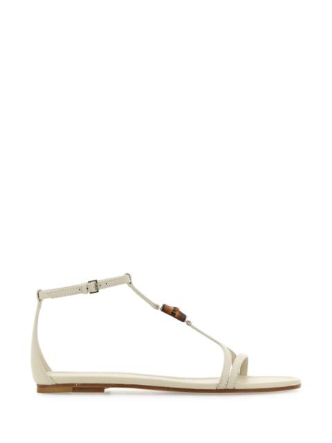 GUCCI Gucci Women Chalk Leather Sandals
