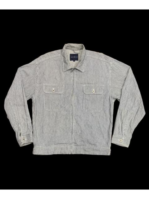 Other Designers Rare Vintage Uniqlo Hickory Light Zip Work Wear Jacket