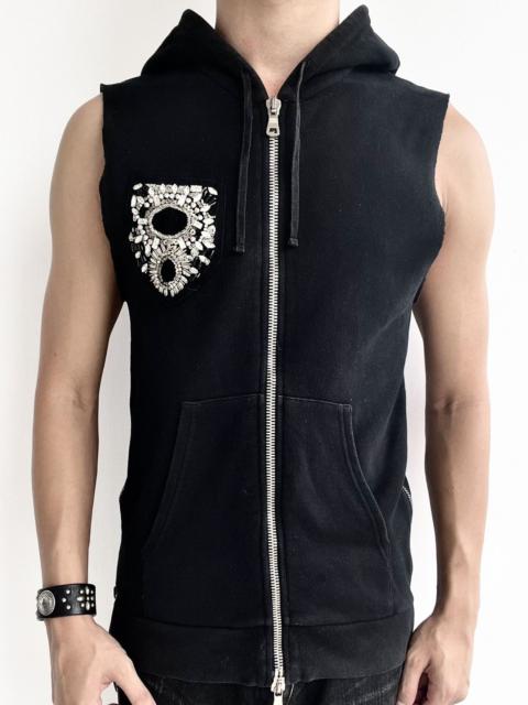 Balmain 2017 Balmain Embellished Crest Hoodie