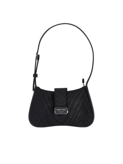 EMPORIO ARMANI Emporio Armani Nappa Leather Mini Bowling Bag Black