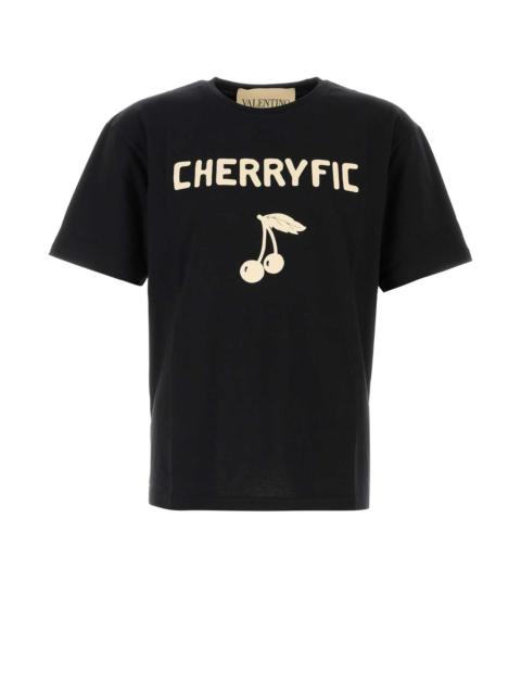 Valentino Valentino Garavani Men Black Cotton T-Shirt