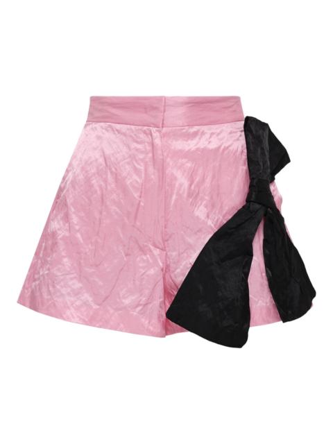 MSGM Waisted Shorts With Ribbon