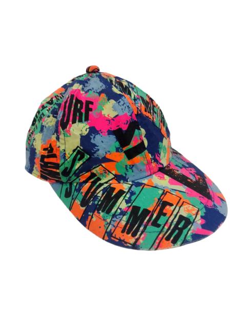 Other Designers Vintage - RARE! VTG ALLOVER NEON PAINT SPLATTER SUMMER SURF STYLE